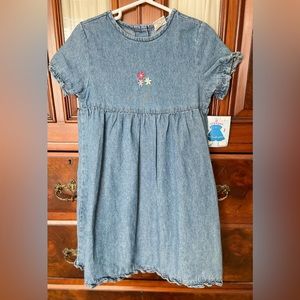 NWT Girl's 5 Piece Ruffled Denim Dress w/Collars for Any Occasion  Sz 3T